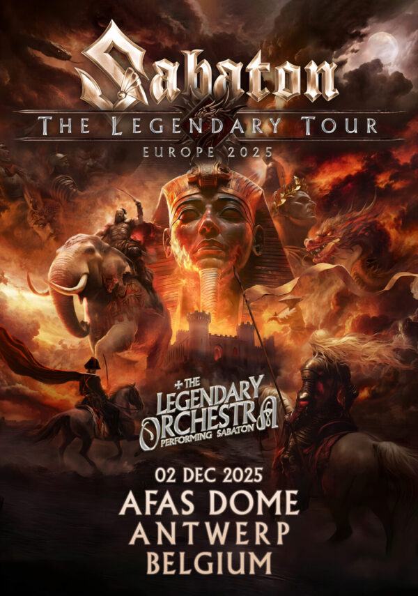 SABATON The Legendary 2025 Tour ANTWERP AFAS Dome Poster Print