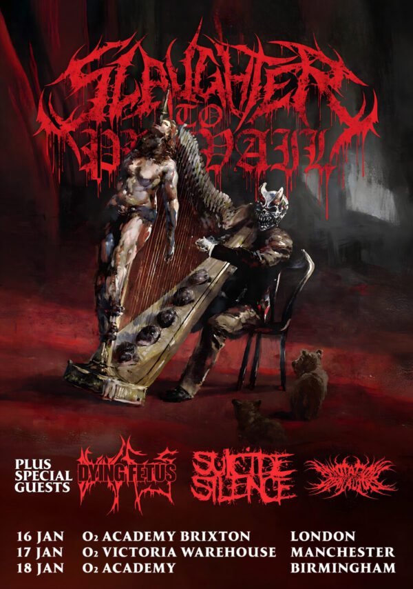 SLAUGHTER TO PREVAIL The Grizzly Winter 2026 UK Tour Poster Print