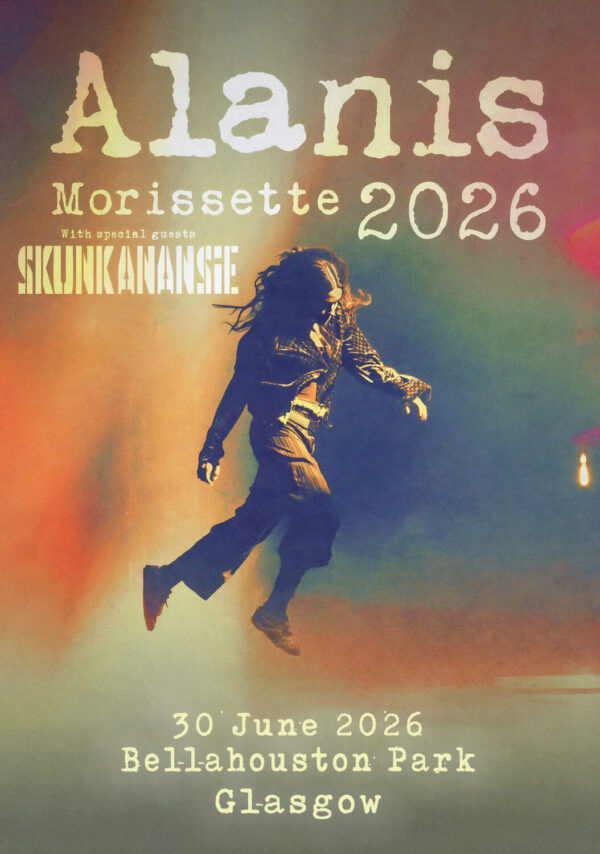 ALANIS MORISSETTE Live Summer 2026 UK Tour GLASGOW Bellahouston Park Poster Print