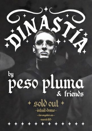 PESO PLUMA Dinastia 2026 Tour LOS ANGELES Inuit Dome Poster