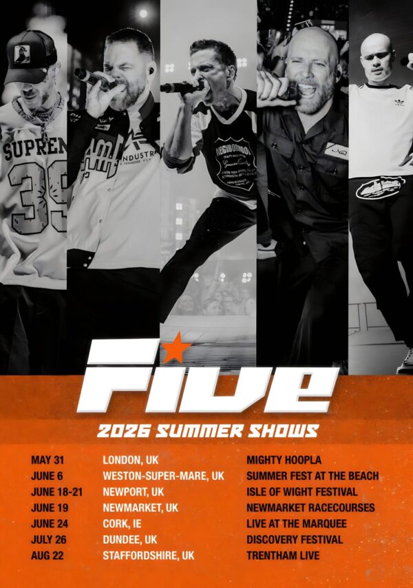 5IVE (FIVE) Summer Live 2026 UK Tour Poster