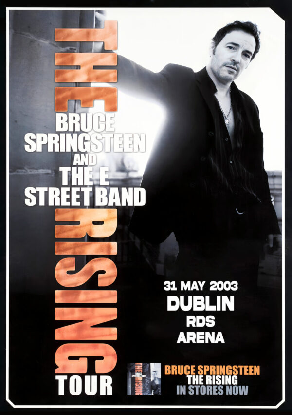 BRUCE SPRINGSTEEN & E Street Band The Rising 2023 Tour DUBLIN RDS Arena Poster Print