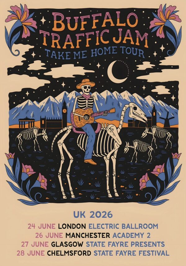 BUFFALO TRAFFIC JAM Take Me Home 2026 UK Tour Poster