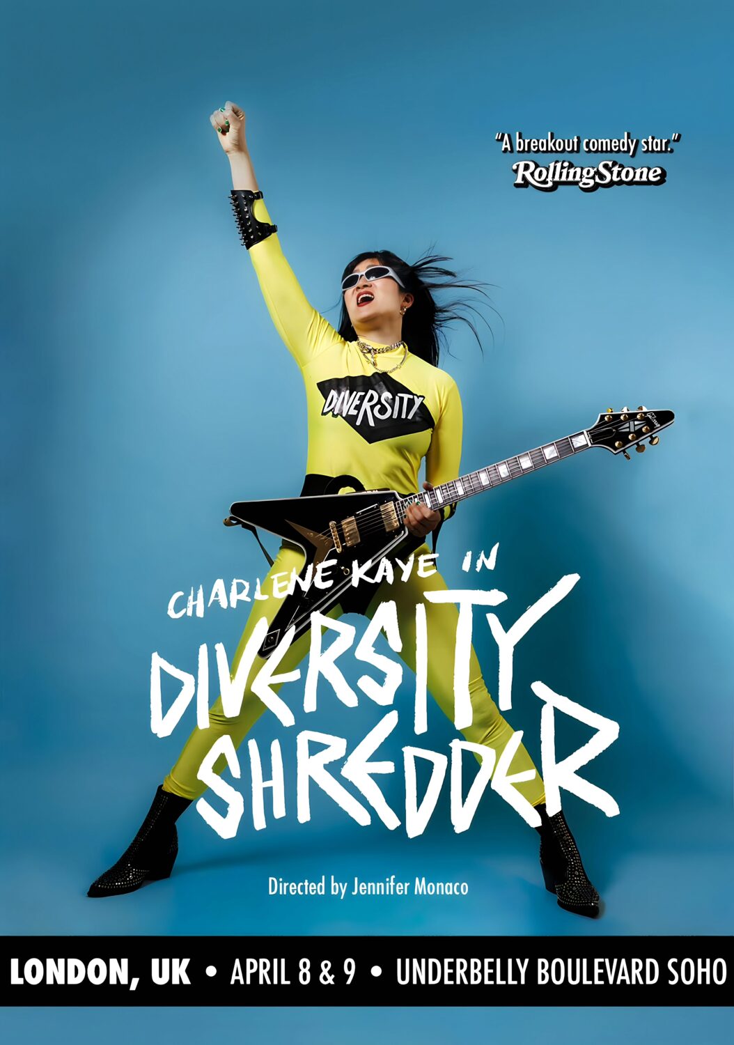CHARLENE KAYE Diversity Shredder 2026 UK Tour LONDON Poster