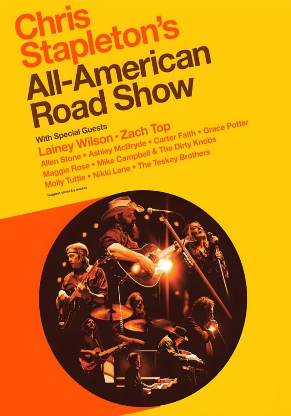 CHRIS STAPLETON'S All American Road Show 2026 Tour Poster