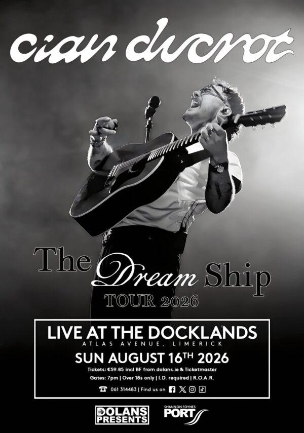 CIAN DUCROT The Dream Ship 2026 UK Tour LIMERICK Atlas Avenue Poster
