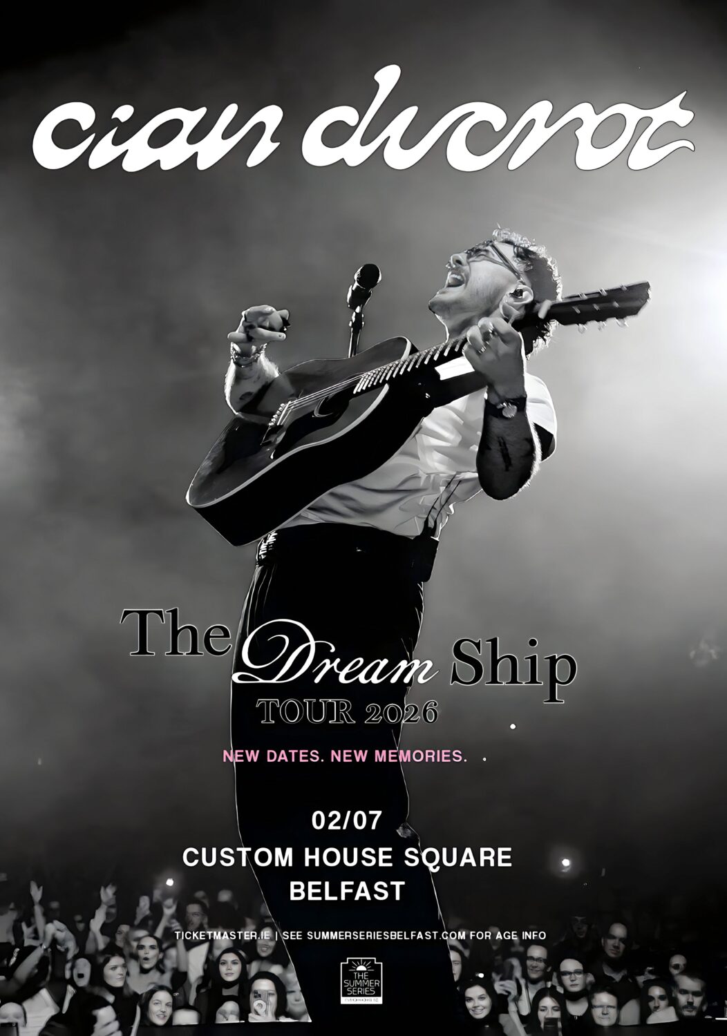 CIAN DUCROT The Dream Ship 2026 Tour BELFAST Custom House Square Poster