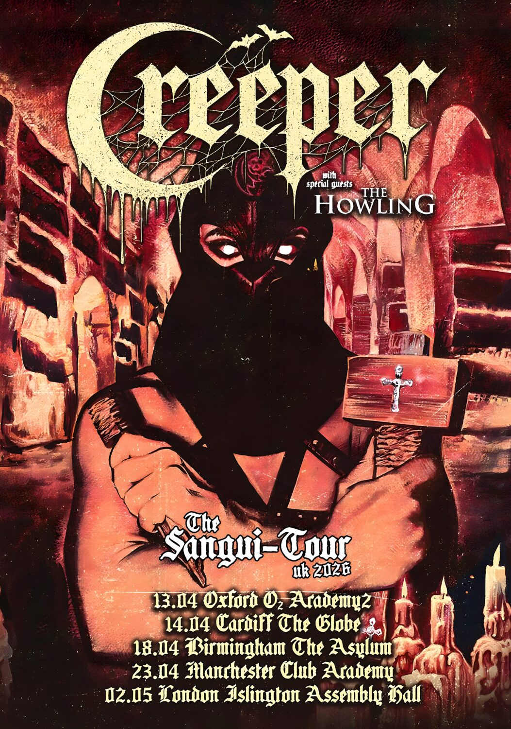 CREEPER The Sangui-Tour 2026 UK Tour Poster