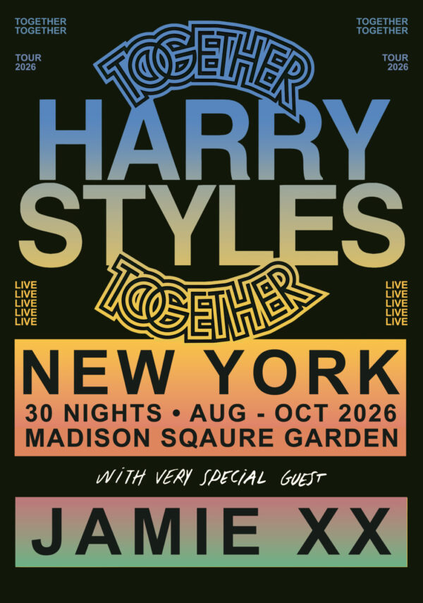 HARRY STYLES Together 2026 Tour NEW YORK Madison Sqaure Garden - 30 Nights Poster Print