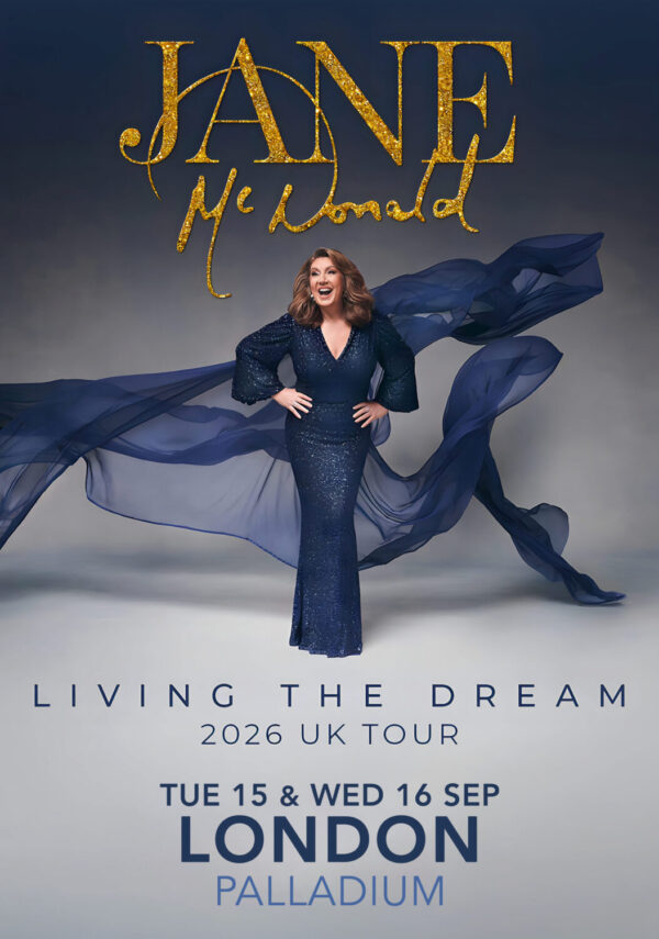 JANE McDONALD Living The Dream 2026 UK Tour LONDON Palladium Poster Print
