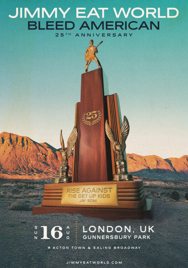 JIMMY EAT WORLD Bleed American 2026 Tour LONDON Gunnersbury Park Poster