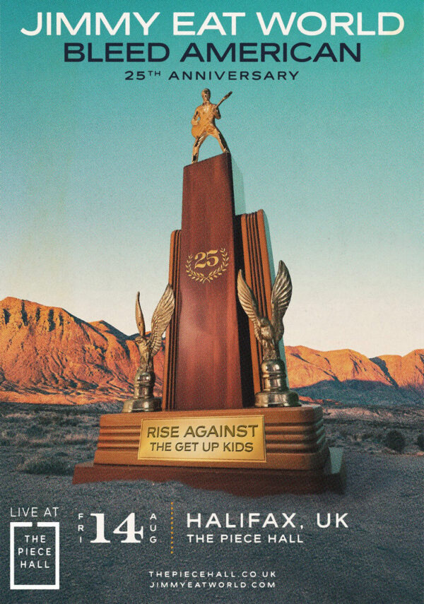 JIMMY EAT WORLD Bleed American 2026 Tour HALFAX The Piece Hall Poster