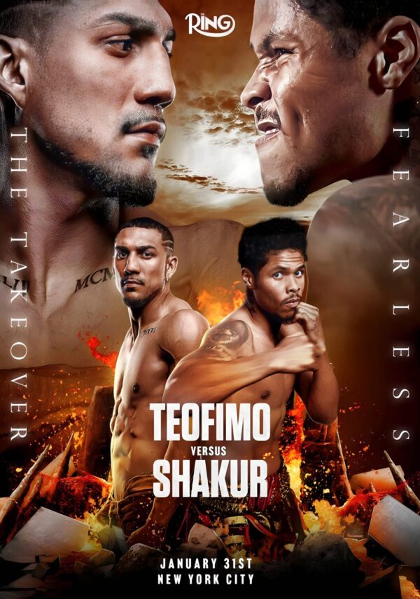 TEOFIMO LOPEZ vs. SHAKUR STEVENSON New York 2026 Boxing Fight Poster