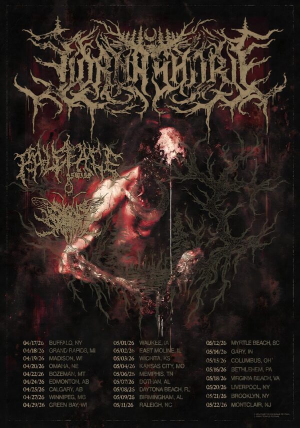 LORNA SHORE I Feel The Everblack 2026 World Tour Poster