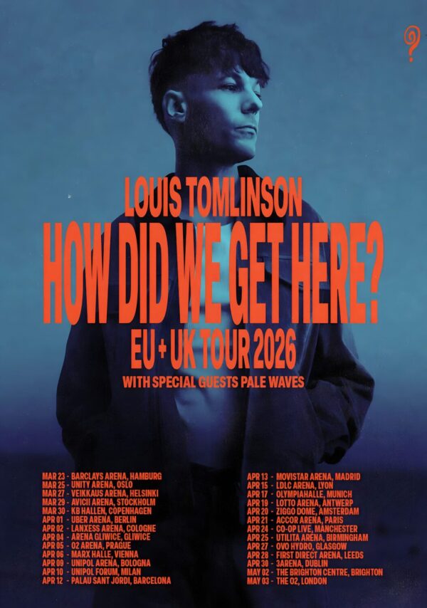 LOUIS TOMLINSON How Did We Get Here UK & Europe 2026 Tour Poster