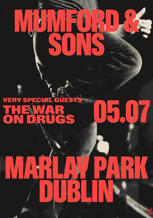 MUMFORD & SONS Prizefighter 2026 Tour DUBLIN Marlay Park Poster