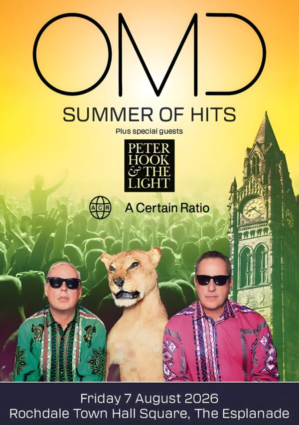 OMD (Orchestral Manoeuvres in the Dark) Summer of Hits 2026 Tour ROCHDALE Poster