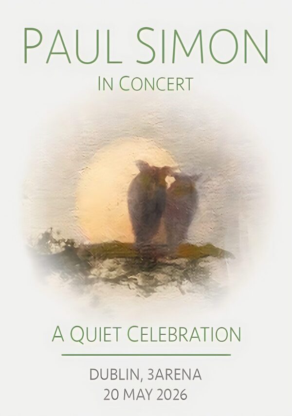 PAUL SIMON A Quiet Celebration 2026 Tour DUBLIN 3Arena Poster Print