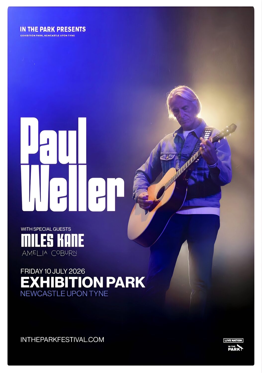 PAUL WELLER Find El Dorado 2026 UK Tour NEWCASTLE Exhibition Park Poster