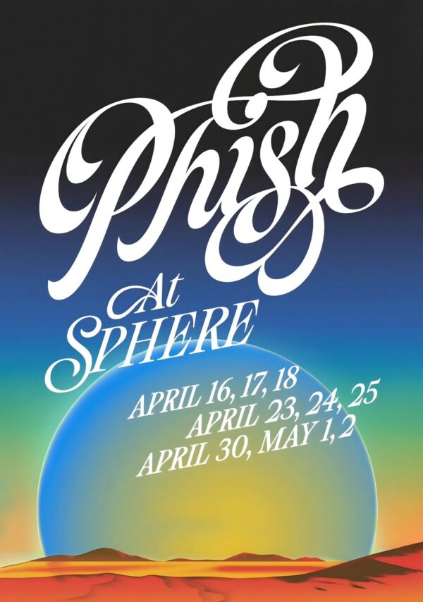 PHISH Live at The Sphere Las Vegas Tour Poster