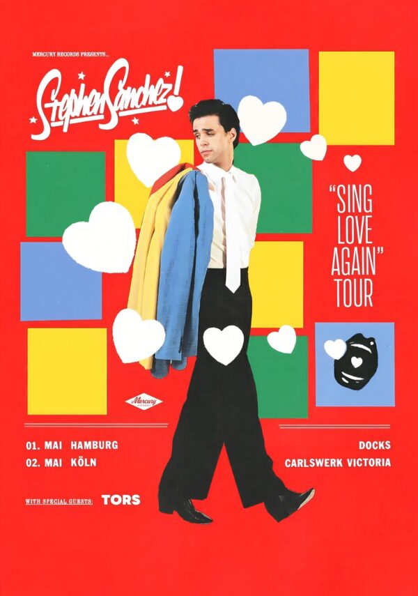 STEPHEN SANCHEZ Sing Love Again 2026 Germany Tour Poster