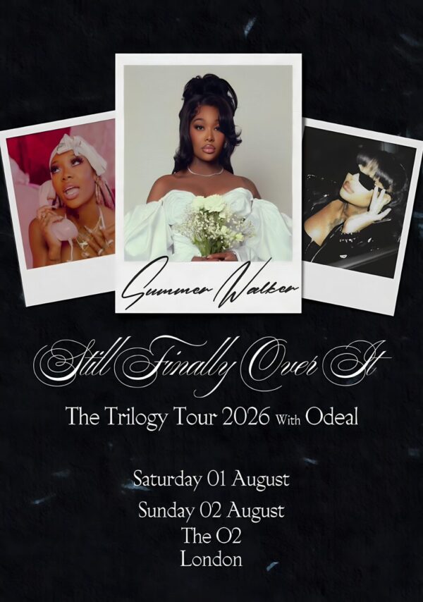 SUMMER WALKER Still Finally Over It 2026 UK Tour LONDON The o2 Poster