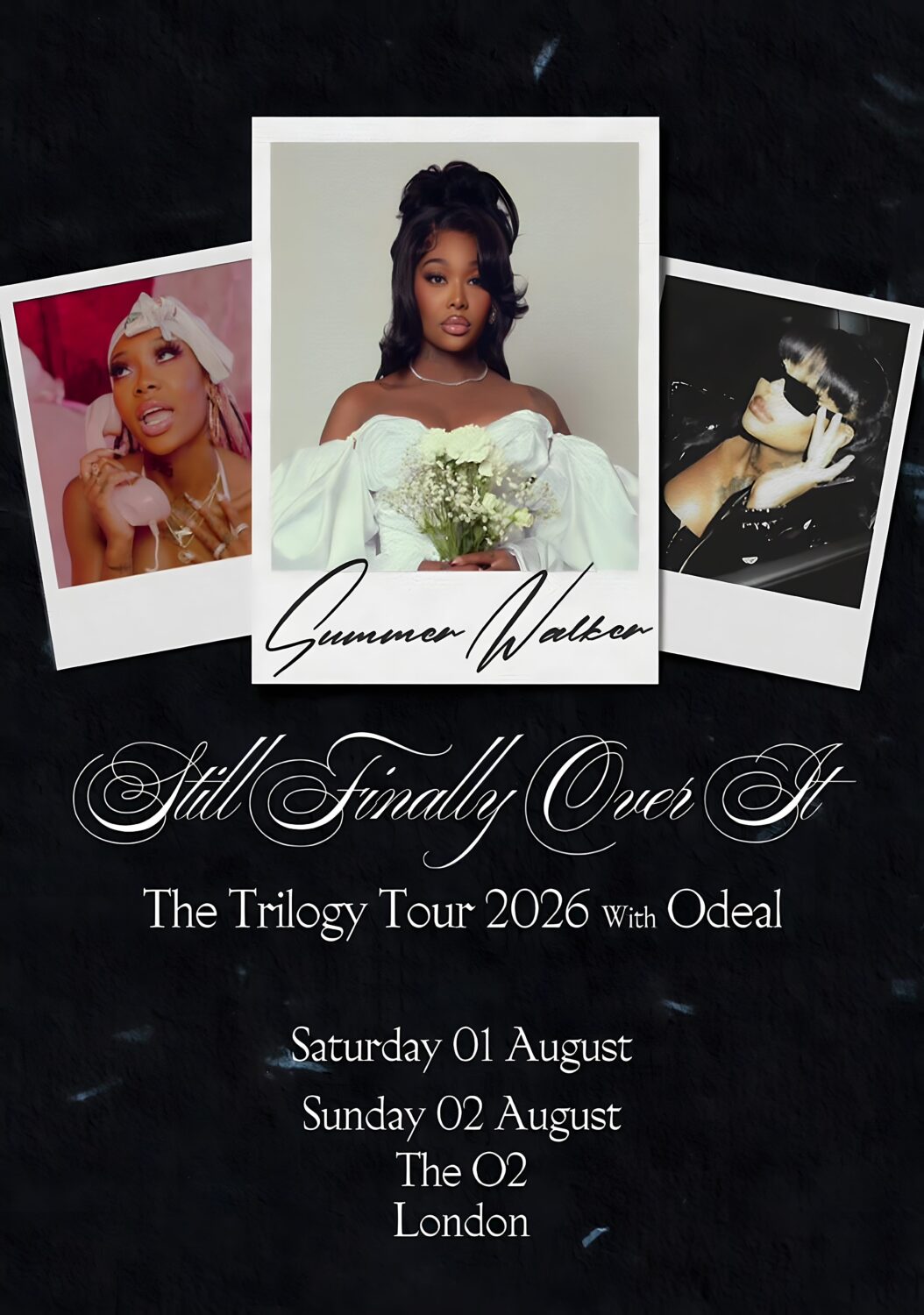 SUMMER WALKER Still Finally Over It 2026 UK Tour LONDON The o2 Poster