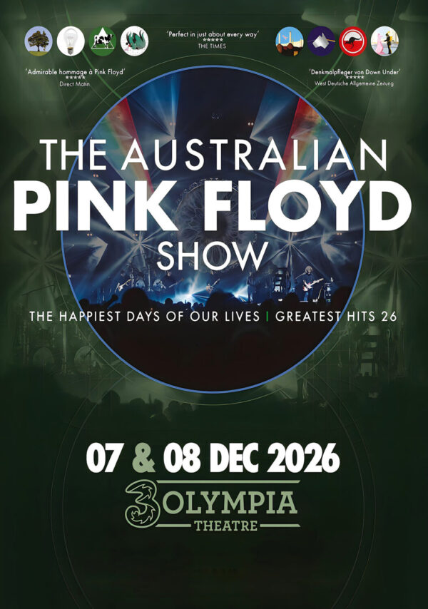 THE AUSTRALIAN PINK FLOYD SHOW Live 2026 Tour DUBLIN 3Olympia Poster