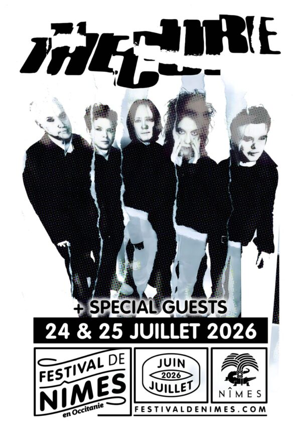 THE CURE Live Summer 2026 Tour Festival De Nimes Poster