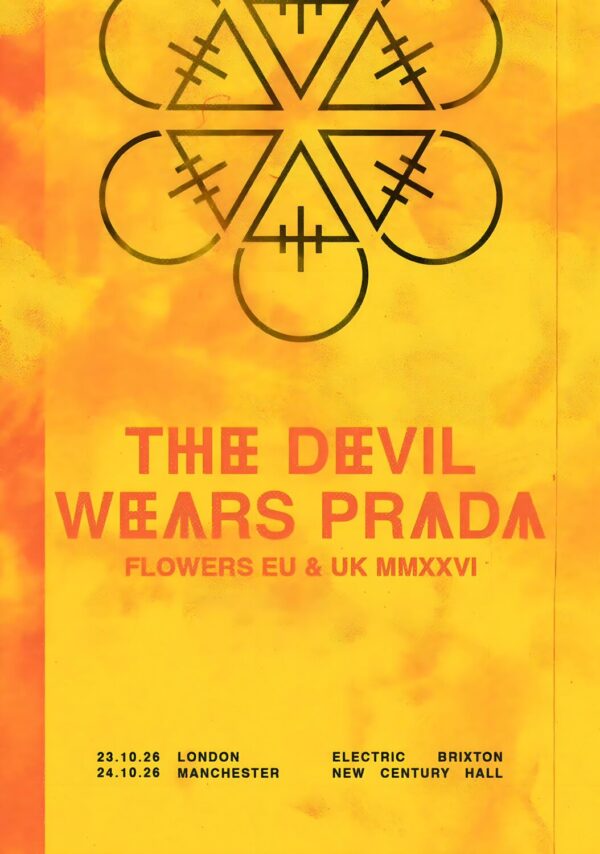 THE DEVIL WEARS PRADA Flowers 2026 UK Tour MANCHESTER - LONDON Poster