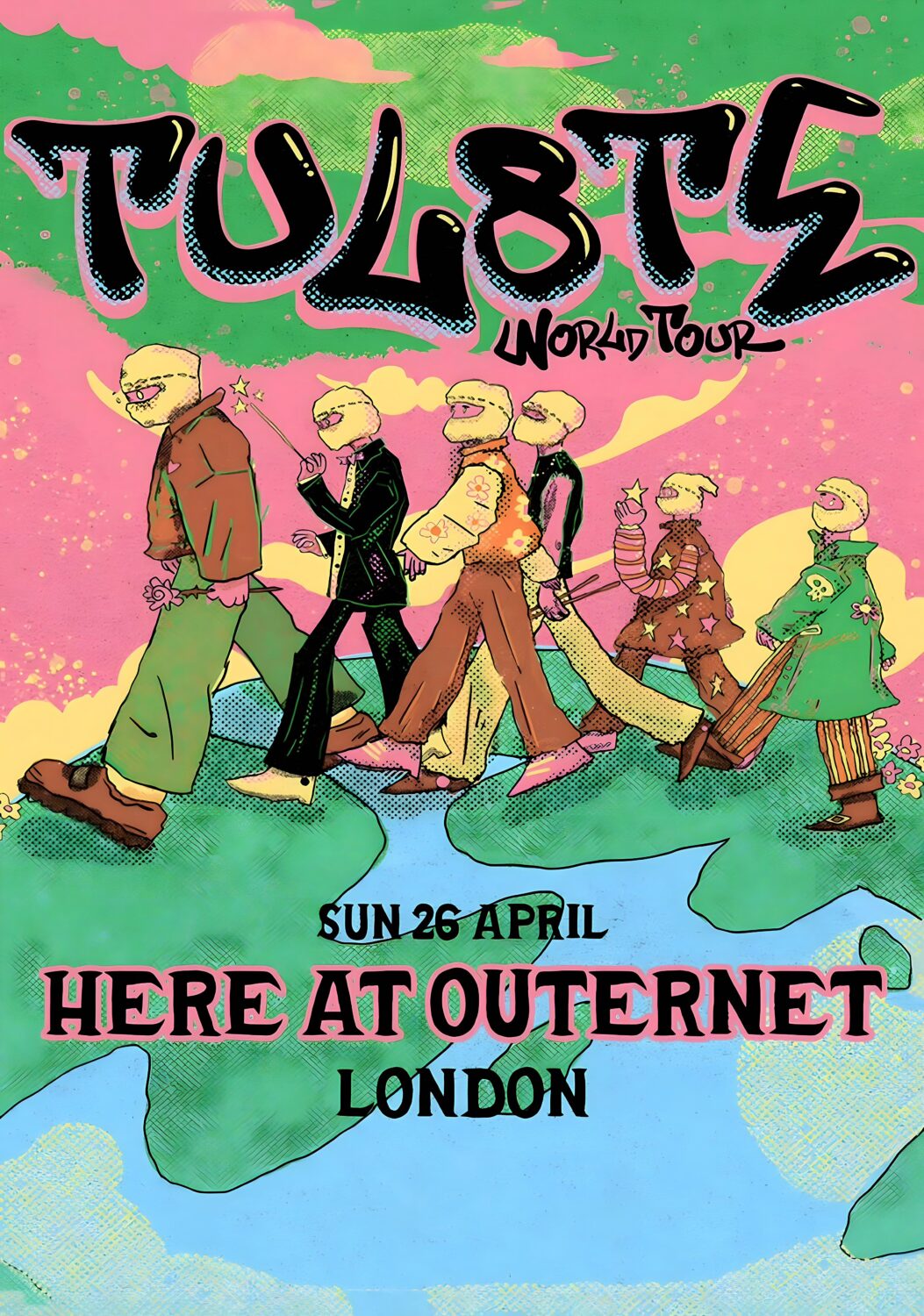 TUL8TE Narein 2026 UK Tour LONDON Poster