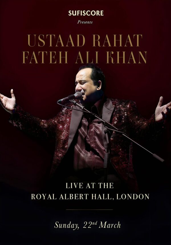 USTAAD RAHAT FATEH ALI KHAN Live 2026 LONDON Royal Albert Hall Poster