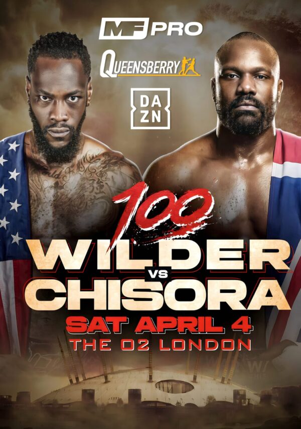 DEREK CHISORA vs. DEONTAY WILDER London 2026 Boxing Fight Poster