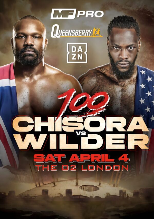 DEREK CHISORA vs. DEONTAY WILDER London 2026 Boxing Fight Poster