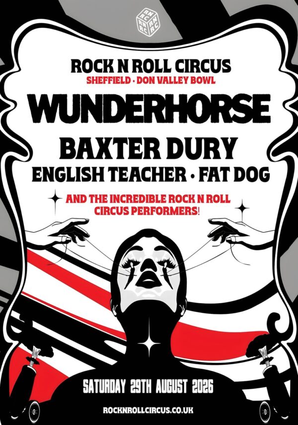 WUNDERHORSE Rock N Roll Circus 2026 UK Tour SHEFFIELD Poster