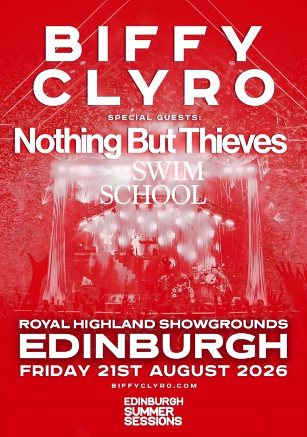 BIFFY CLYRO Futique 2026 UK Tour EDINBURGH Royal Highlands Showgrounds Poster