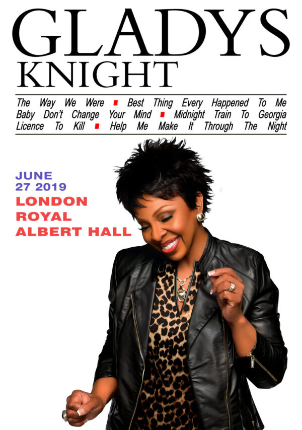 GLADYS KNIGHT Live 2019 UK Tour LONDON Royal Albert Hall Poster Print