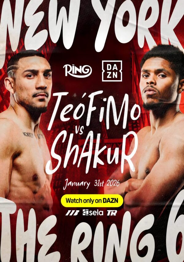 TEOFIMO LOPEZ vs. SHAKUR STEVENSON New York 2026 Boxing Fight Poster