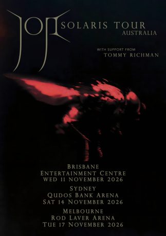 JOJI Piss in the Wind - Solaris 2026 Australia Tour Poster