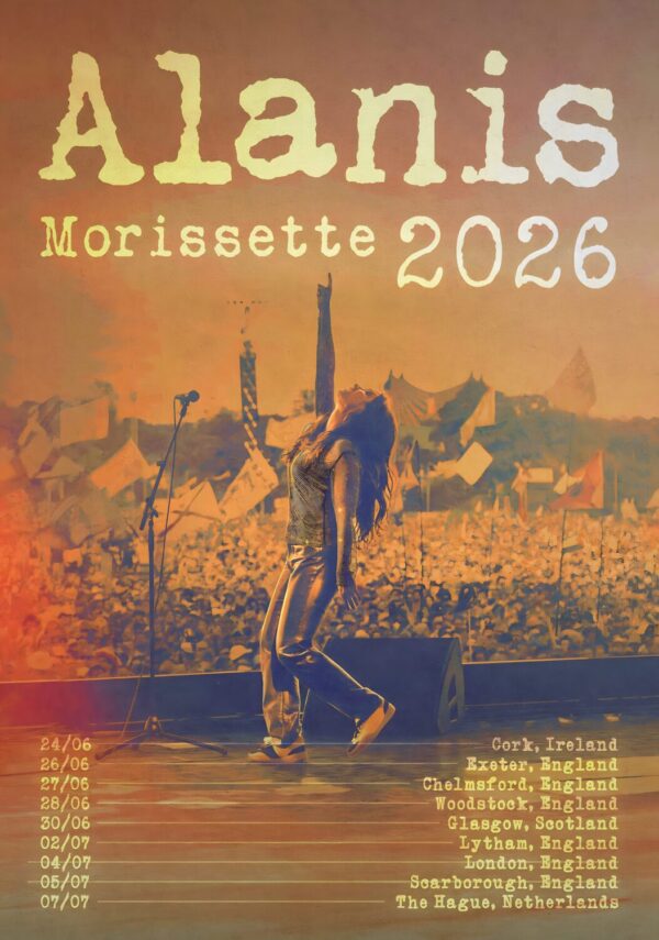 ALANIS MORISSETTE Live Summer 2026 UK Tour Poster