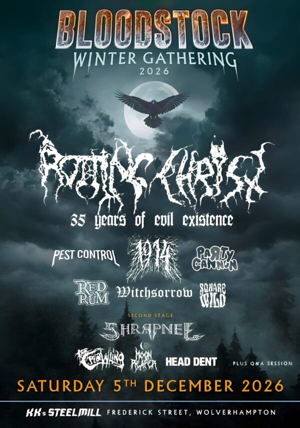BLOODSTOCK Winter Gathering 2026 Rotting Christ Line-up Festival Poster