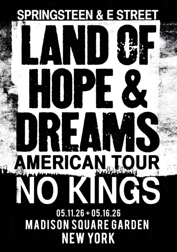 BRUCE SPRINGSTEEN Land of Hope & Dreams 2026 Tour NEW YORK Madison Square Garden Poster Print