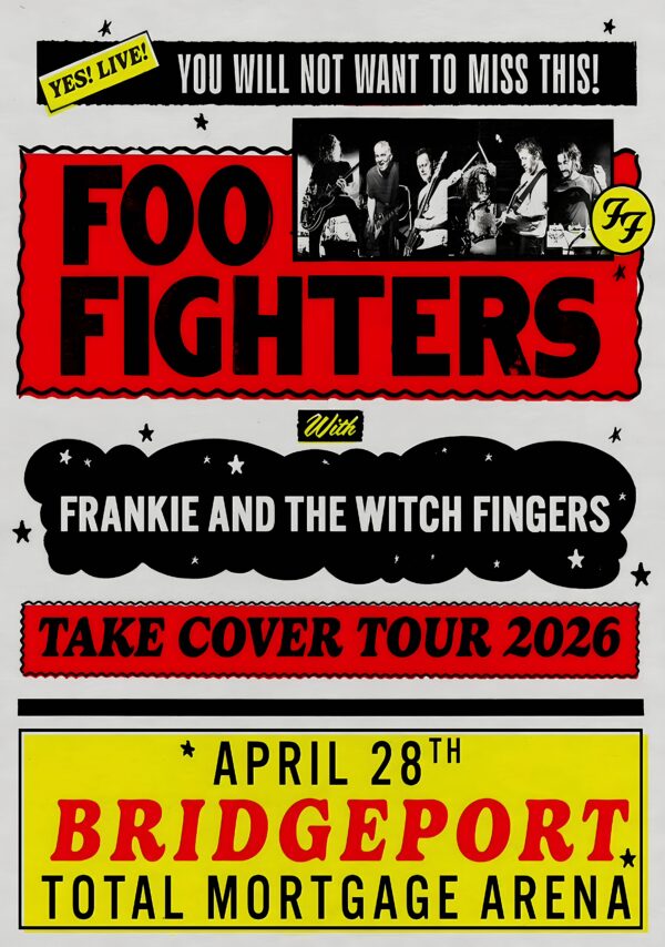 FOO FIGHTERS Take Cover 2026 Tour BRIDGEPORT Arena Poster Print