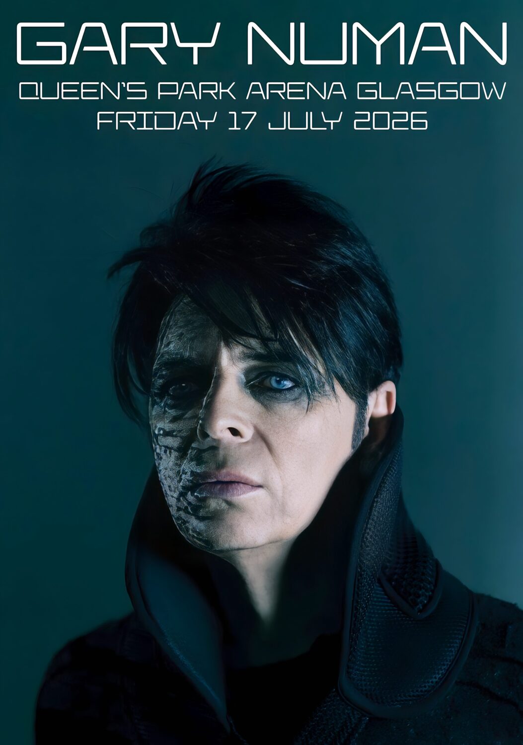 GARY NUMAN Live Summer 2026 Tour GLASGOW Queens Park Arena Poster