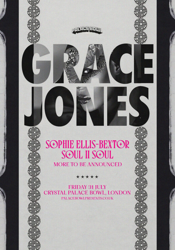 GRACE JONES Live Summer 2026 Tour LONDON Crystal Palace Bowl Poster