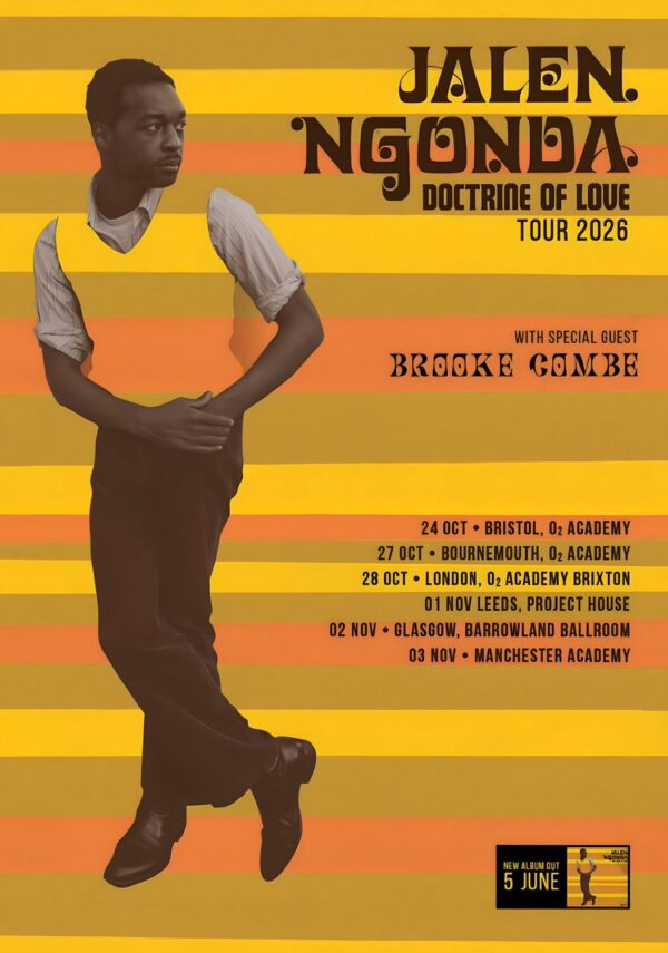 JALEN NGONDA Doctrine of Love 2026 UK Tour Poster
