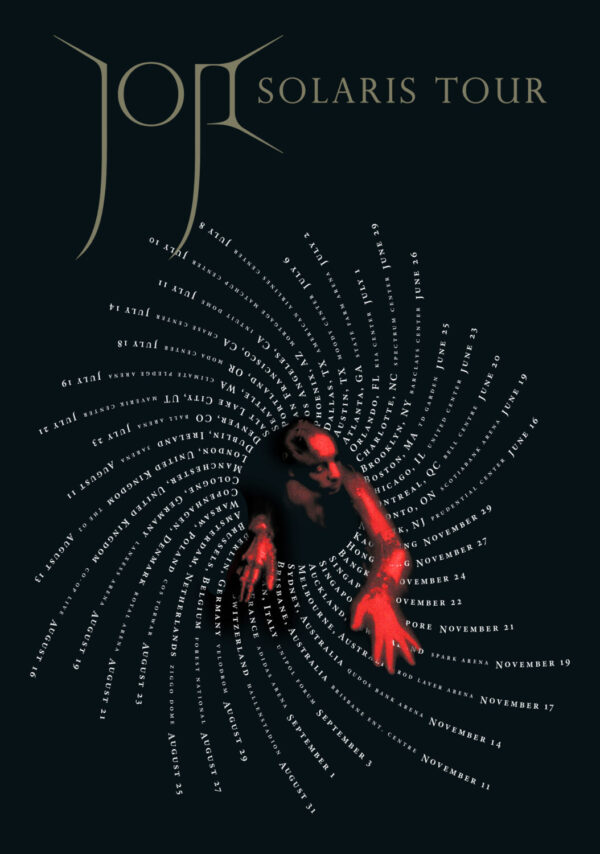 JOJI Piss in the Wind? - Solaris 2026 World Tour Poster