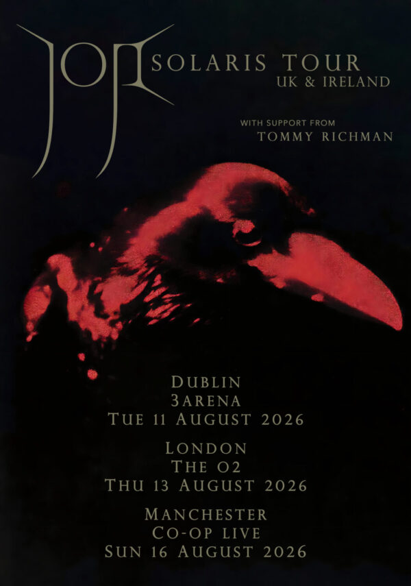 JOJI Piss in the Wind - Solaris 2026 UK Tour DUBLIN - LONDON - MANCHESTER Poster