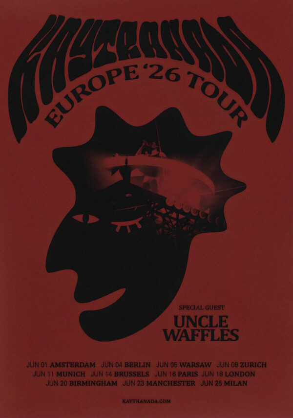 KAYTRANADA Ain't No Damn Way 2026 UK & Europe Tour Poster