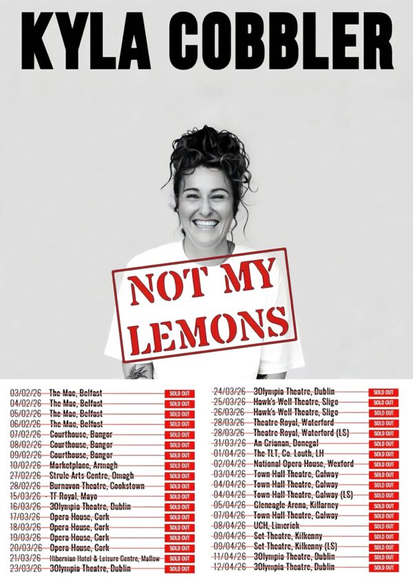 KYLA COBBLER Not My Lemons 2026 Stand Up Comedy Tour Poster